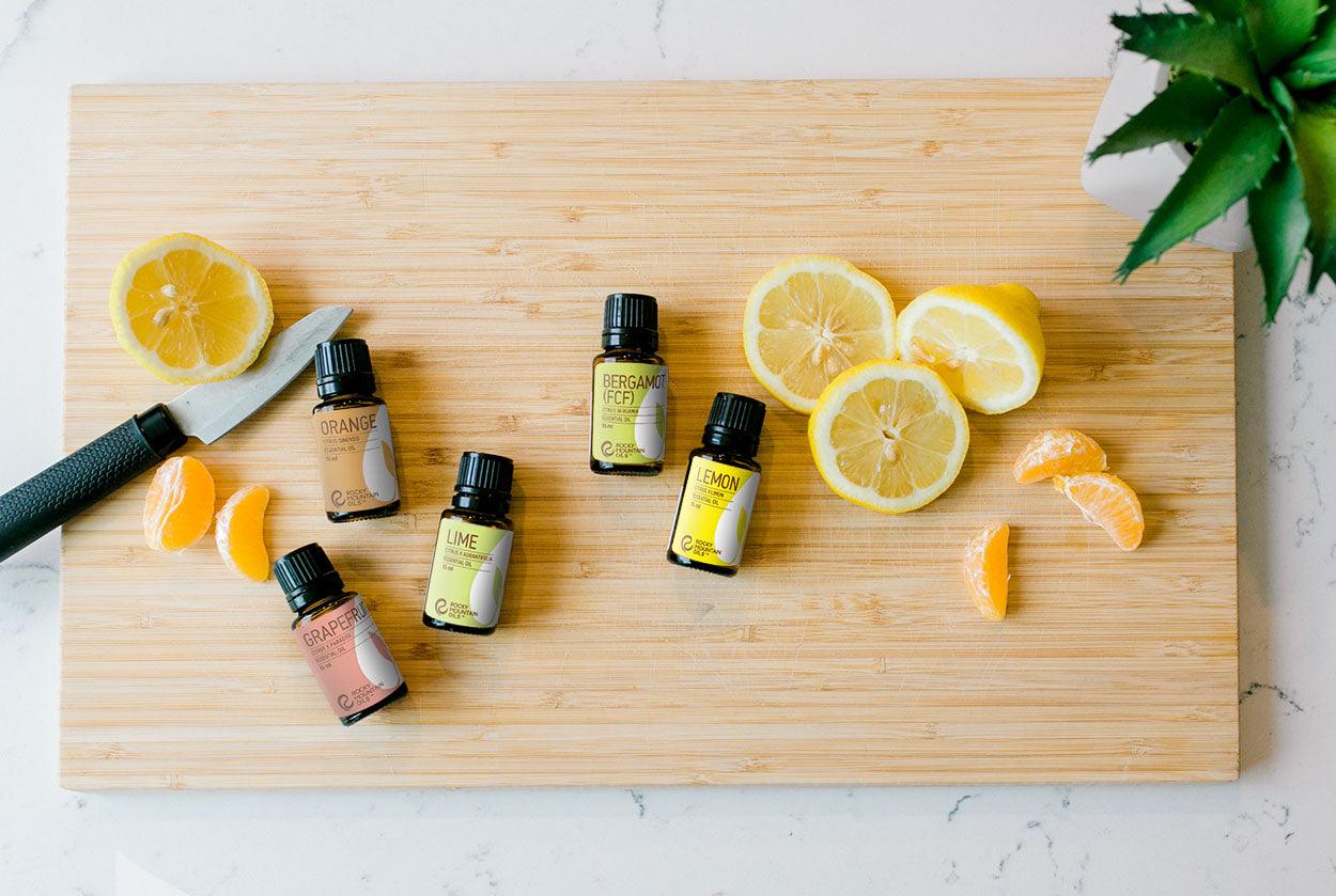 Essential Oil Blend to create a refreshing floral and fruity DIY