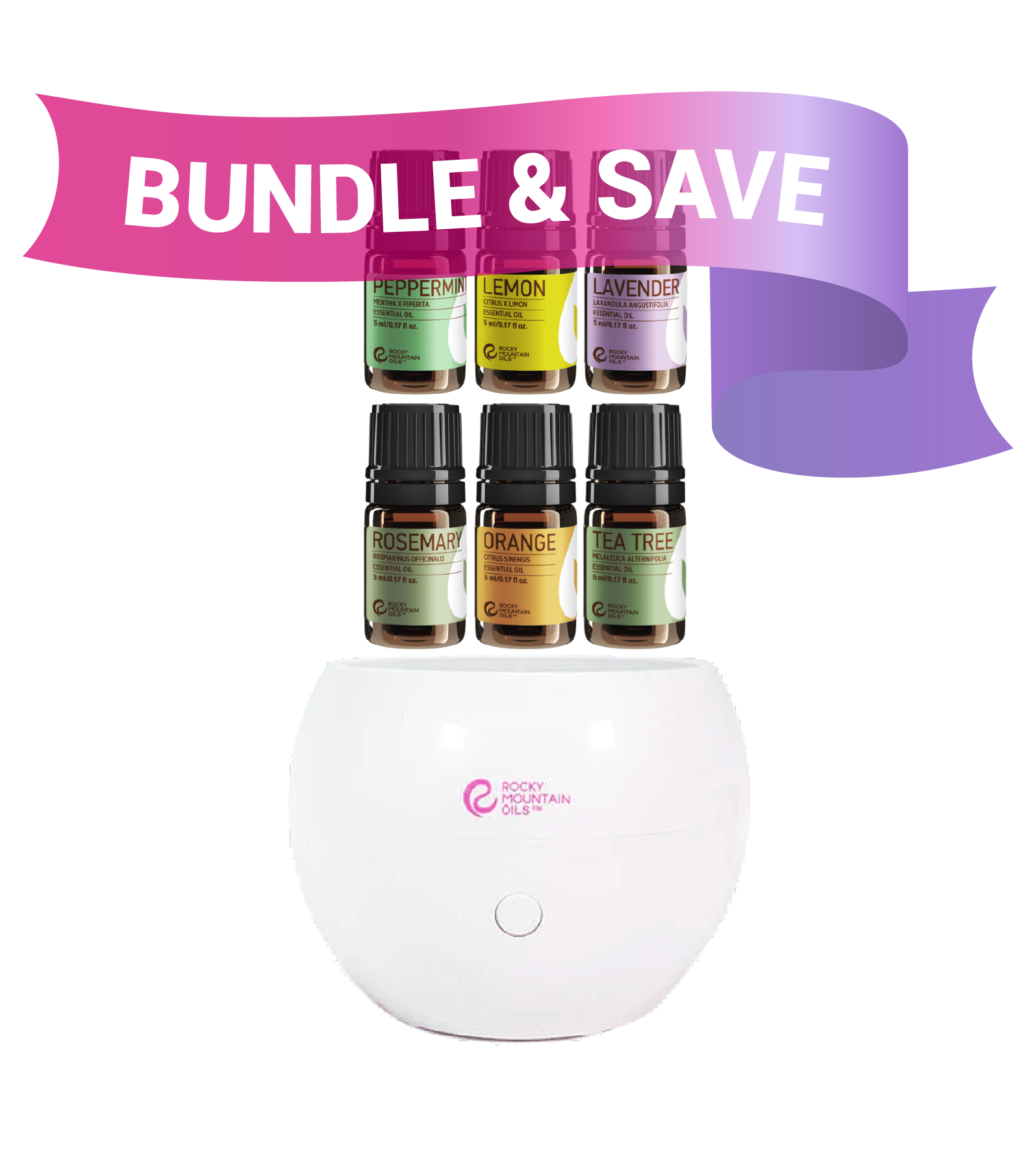 Aroma Diffuser With 3 Essential Oils Pack