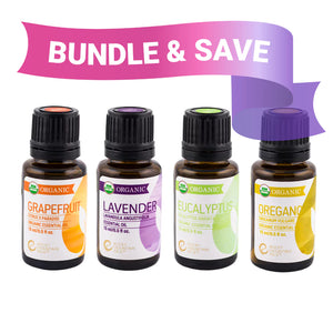 Organic Essential Oil Kit 4-pack by Rocky Mountain Oils