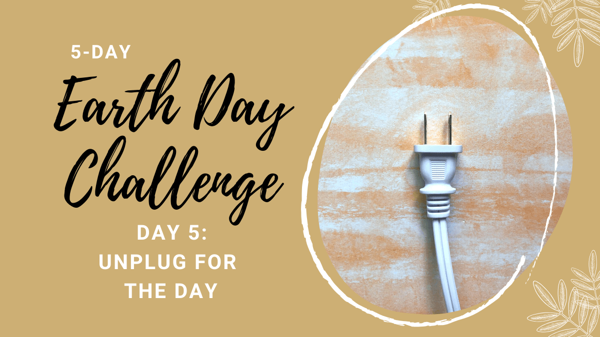 Earth Day Challenge - Day 5: Unplug for the Day