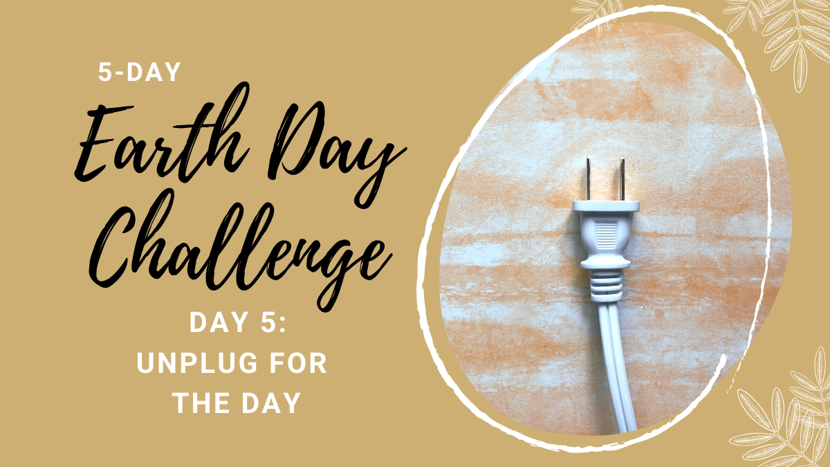 Earth Day Challenge - Day 5: Unplug for the Day - featured image