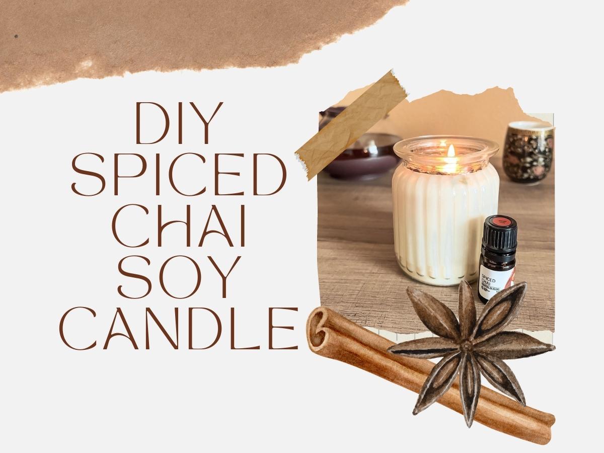 DIY Spiced Chai Candle - featured image