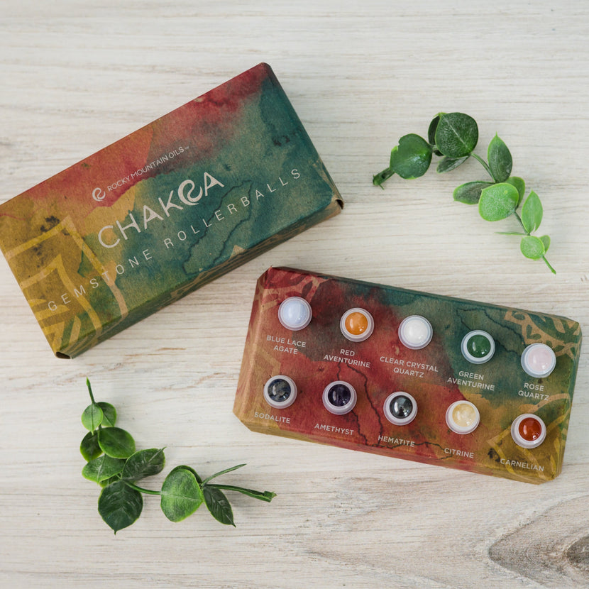 Gemstone Rollerball 10ml Bottle Tops