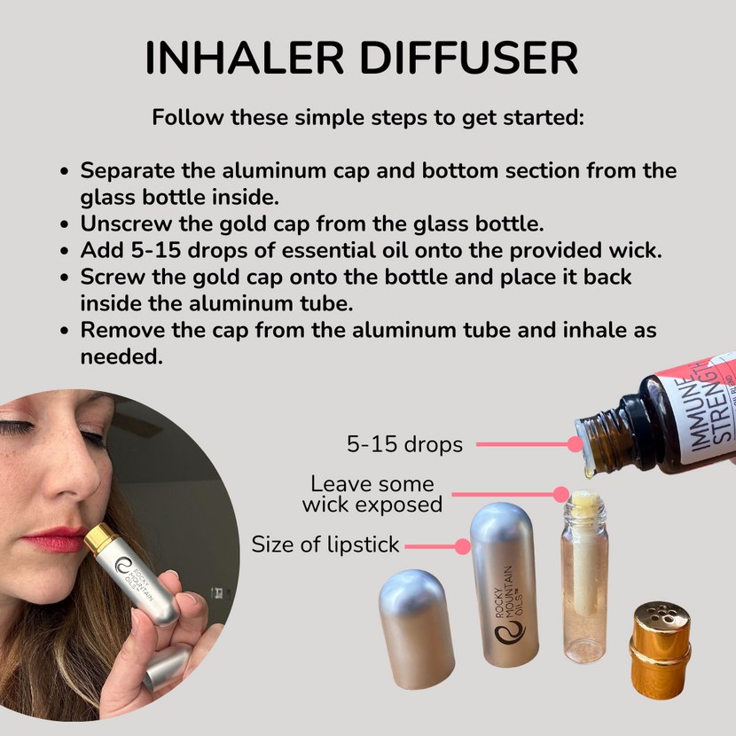 Custom Metal Inhaler Metal Aromatherapy Inhalers (2pack) | Rocky Mountain Oils