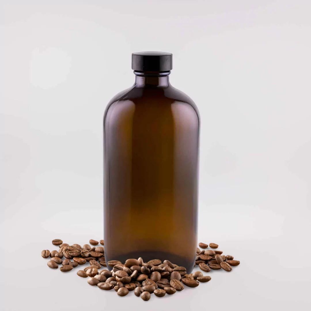 Coffe Essential Oil, 16oz Amber Glass Bottle