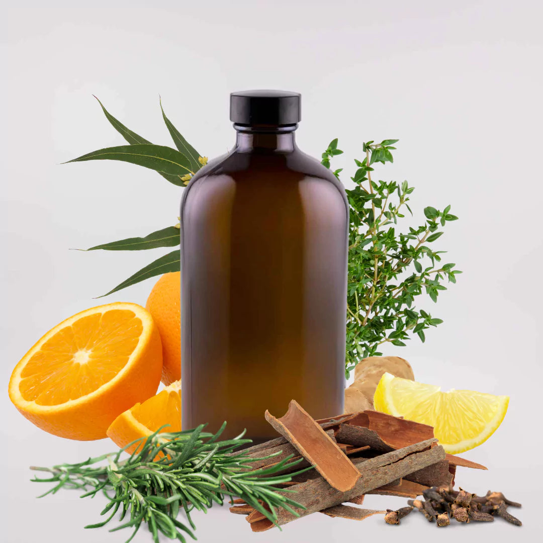 Immune Strength Essential Oil Blend, 16oz Amber Glass Bottle