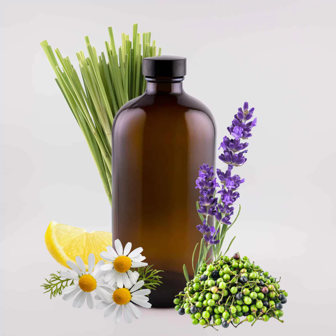 Lavender Lemon Essential Oil Blend, 16oz Amber Glass Bottle