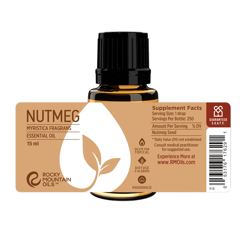 HIQILI Nutmeg Essential Oils, Pure Natural Nutmeg, for Diffuser