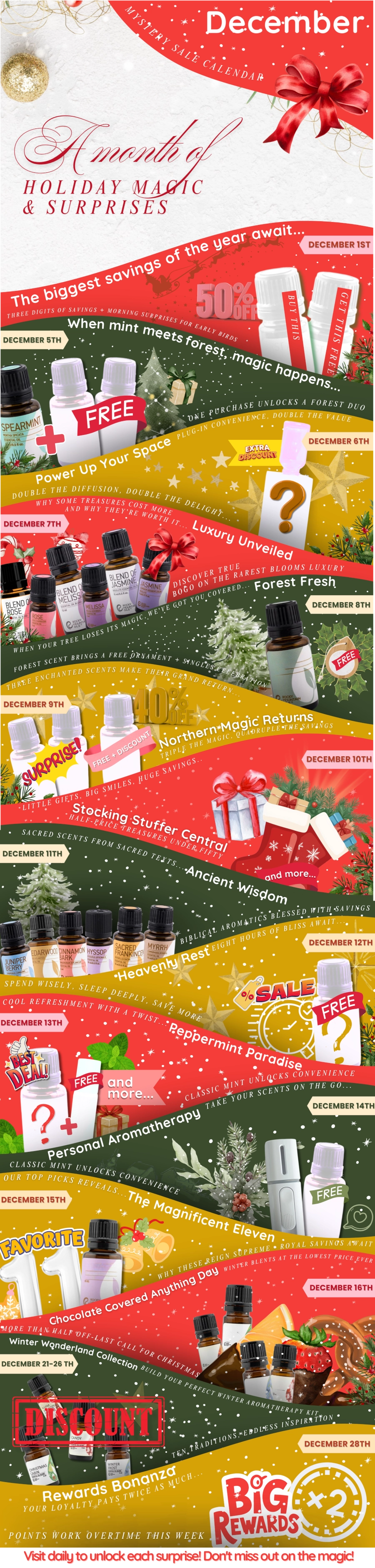 RMO December Mystery Sale Calendar