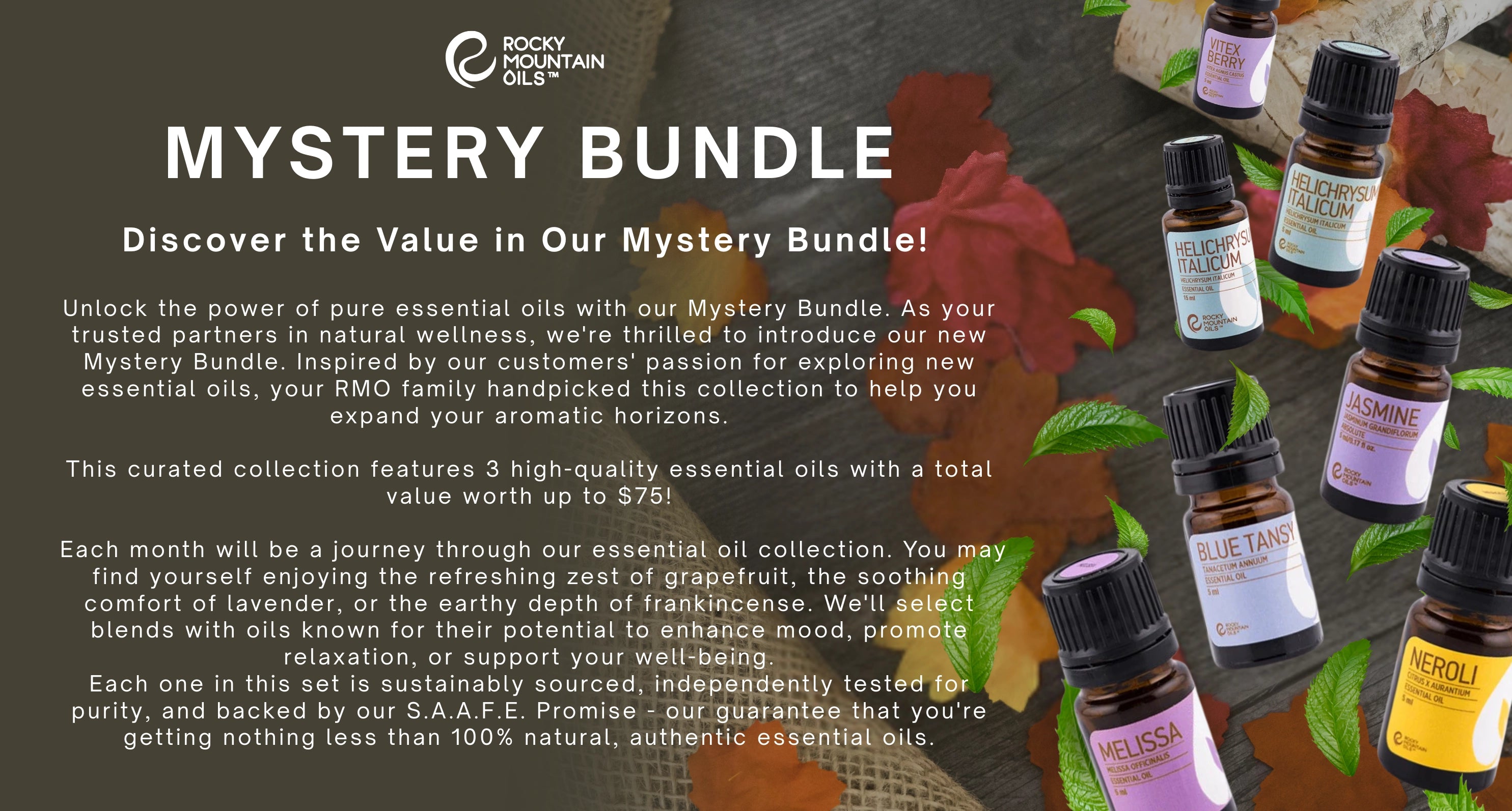 Discover 3 Premium Oils Each Month